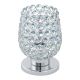 Eglo 94899 - Křišťálová stolní lampa BONARES 1 1xE27/60W/230V