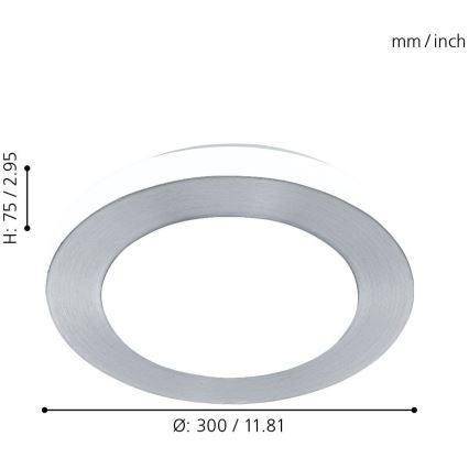 Eglo - LED koupelnové svítidlo 1xLED/11W/230V IP44