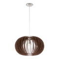 Eglo 95025 - Lustr na lanku STELLATO 1xE27/60W/230V hnědá