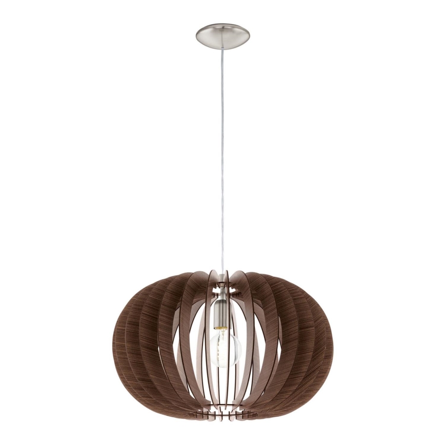 Eglo 95025 - Lustr na lanku STELLATO 1xE27/60W/230V hnědá