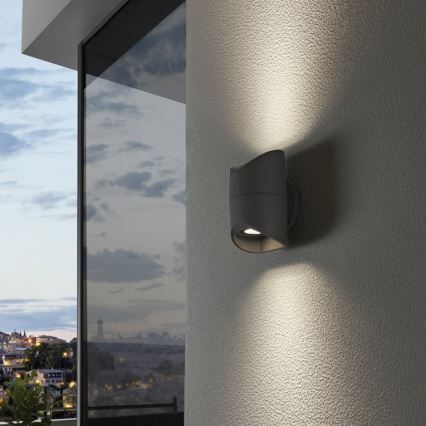 Eglo 95076 - Venkovní nástěnné svítidlo ABRANTES 2xLED/6W/230V IP44