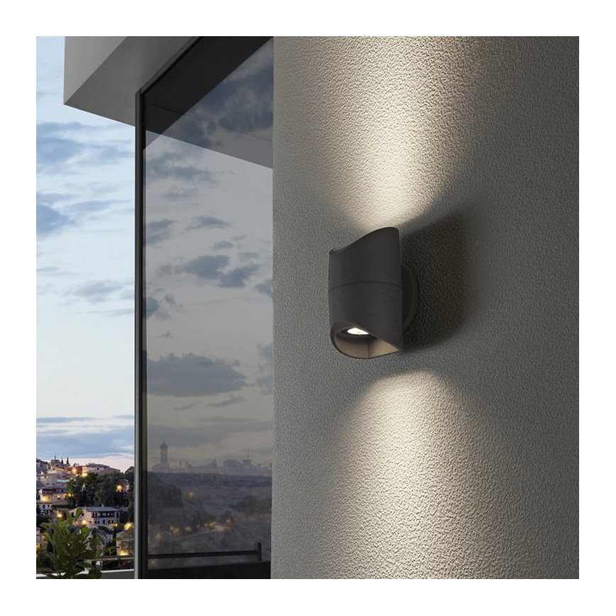 Eglo 95076 - Venkovní nástěnné svítidlo ABRANTES 2xLED/6W/230V IP44