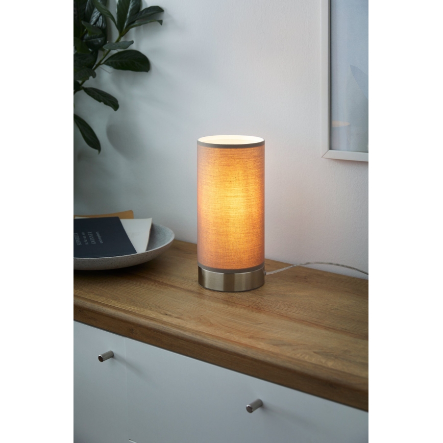 Eglo - Stmívatelná stolní lampa 1xE27/40W/230V taupe