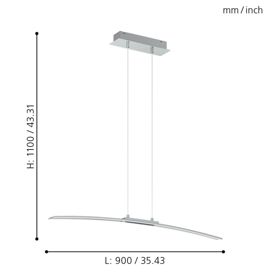 Eglo - LED lustr LED/30W/230V