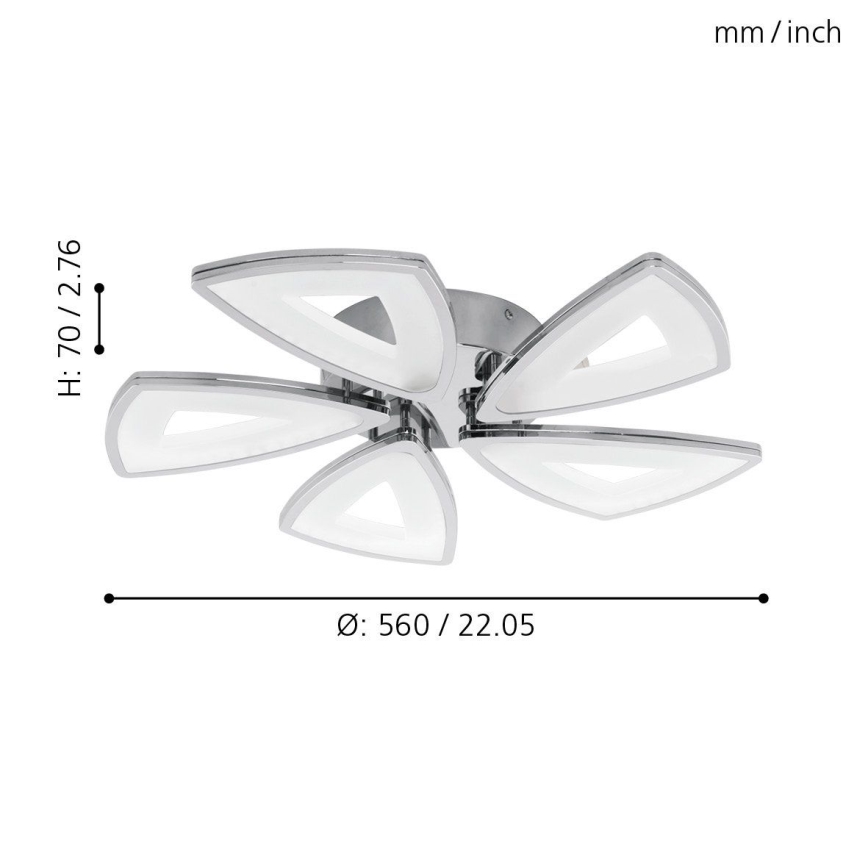 Eglo - LED stropní svítidlo 5xLED/6W/230V