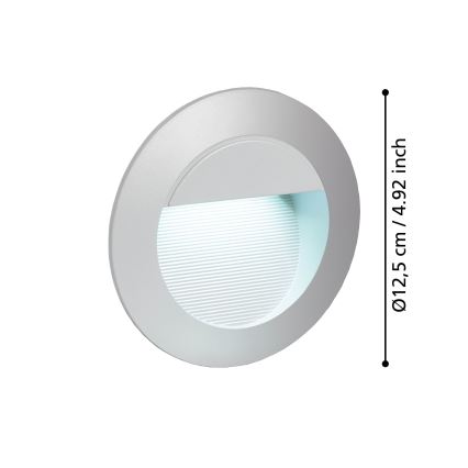 Eglo 95233 - LED Venkovní orientační svítidlo ZIMBA 1xLED/2,5W/230V IP65