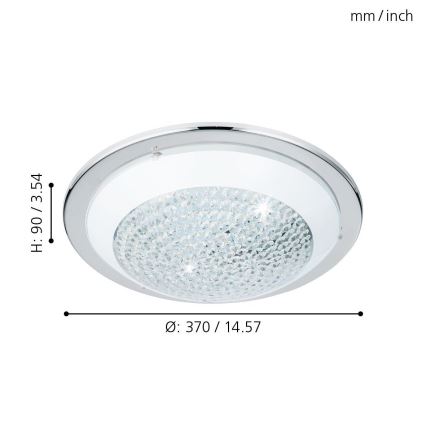 Eglo - LED Stropní svítidlo LED/16W/230V