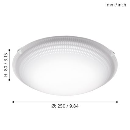 Eglo 95672 - LED stropní svítidlo MARGITTA 1 LED/8,2W/230V