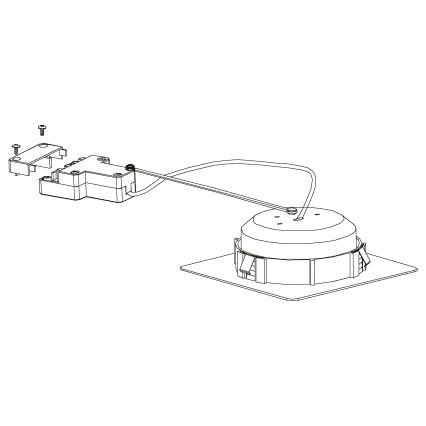Eglo - SADA 3x LED podhledové svítidlo PINEDA 1xLED/4,9W/230V