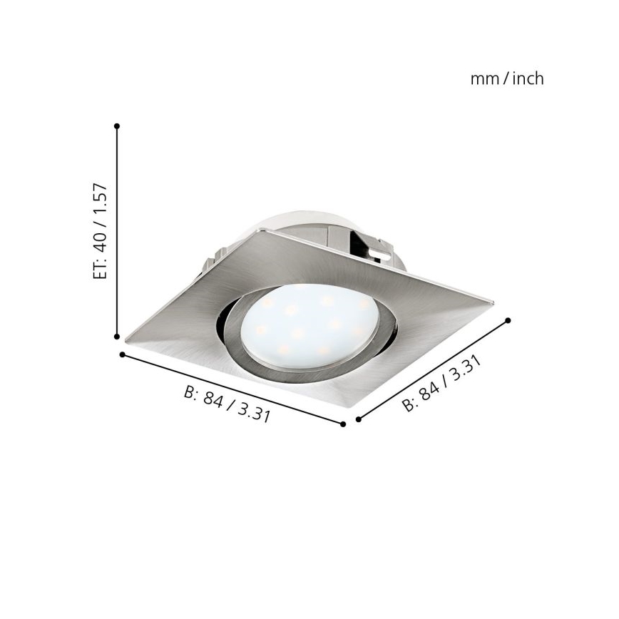 Eglo - SADA 3x LED podhledové svítidlo PINEDA 1xLED/4,9W/230V