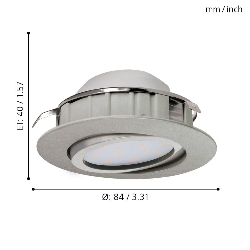 Eglo - SADA 3x LED podhledové svítidlo PINEDA LED/6W/230V