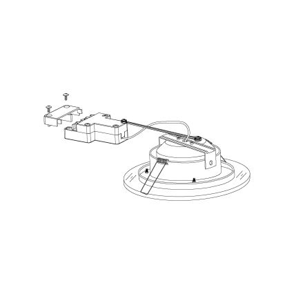 Eglo - LED podhledové svítidlo 1xLED/11W/230V