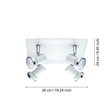 Eglo 95995 - LED koupelnové bodové svítidlo TAMARA 1 4xGU10-LED/3,3W/230V IP44