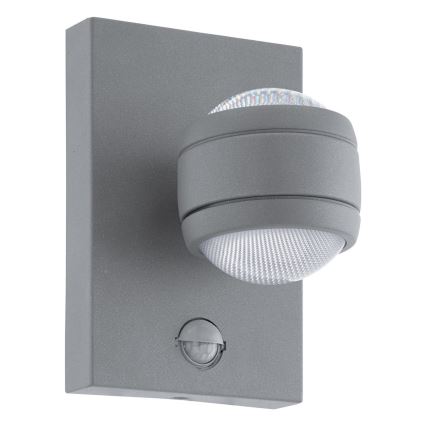 Eglo 96019 - LED Venkovní nástěnné svítidlo s čidlem SESIMBA 1 2xLED/3,7W