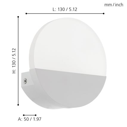 Eglo - LED nástěnné svítidlo LED/4,5W/230V
