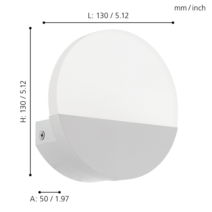 Eglo - LED nástěnné svítidlo LED/4,5W/230V