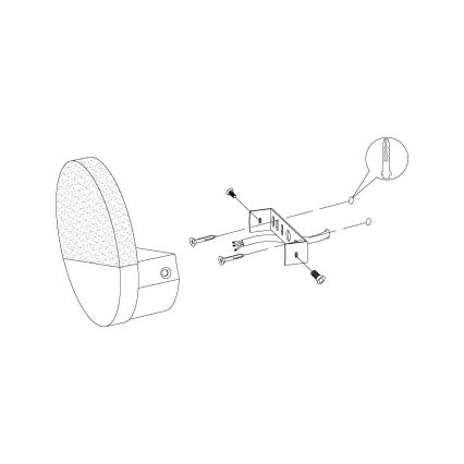 Eglo - LED nástěnné svítidlo LED/4,5W/230V