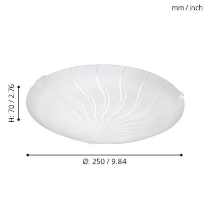 Eglo 96089 - LED stropní svítidlo MARGITTA 1 LED/11W/230V