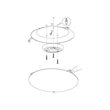 Eglo 96089 - LED stropní svítidlo MARGITTA 1 LED/11W/230V