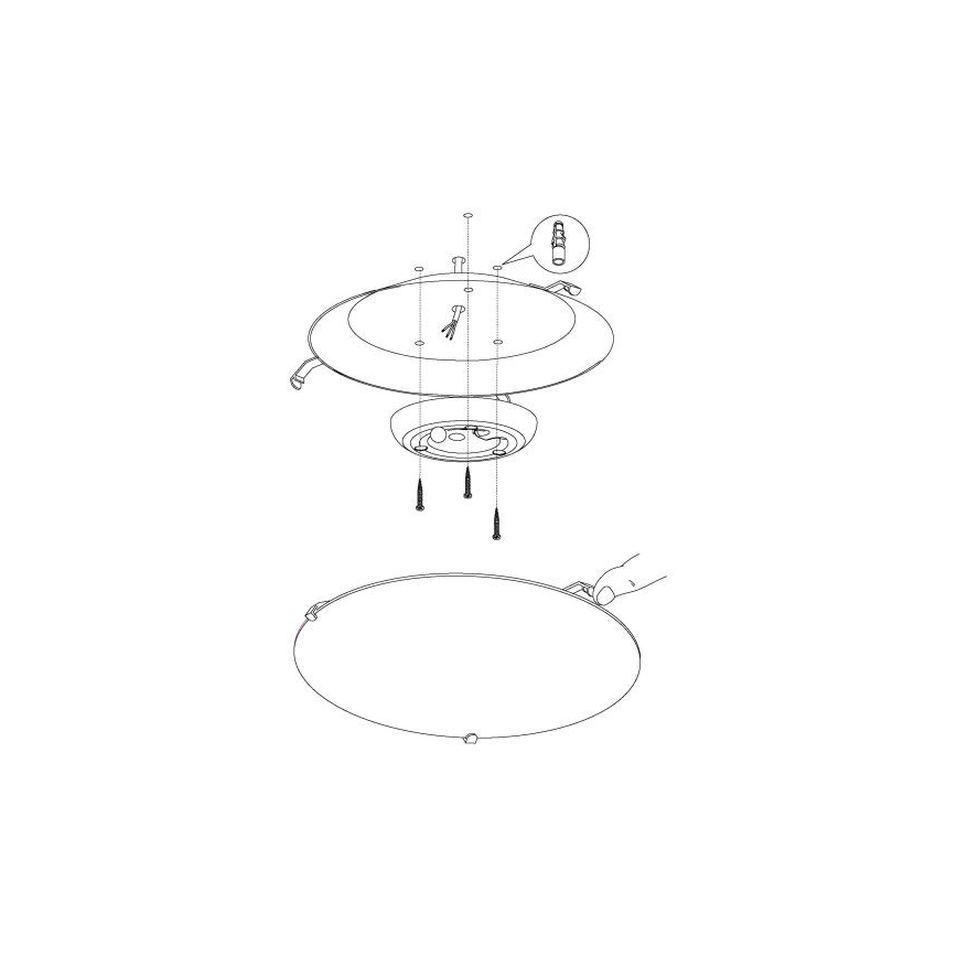 Eglo - LED stropní svítidlo LED/11W/230V