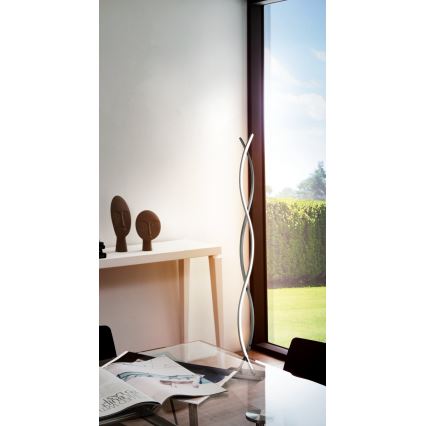 Eglo - LED Stojací lampa LED/36W/230V lesklý chrom