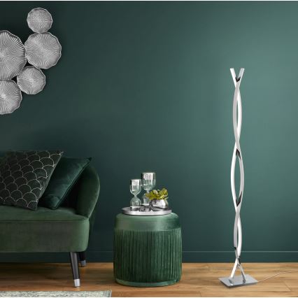 Eglo - LED Stojací lampa LED/36W/230V lesklý chrom