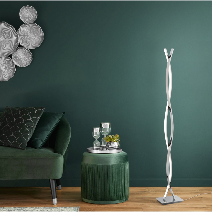 Eglo - LED Stojací lampa LED/36W/230V lesklý chrom