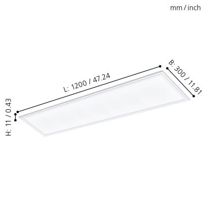 Eglo 96151 - LED Podhledový panel SALOBRENA LED/40W/230V