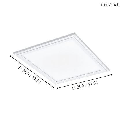 Eglo - LED stropní panel LED/16W/230V