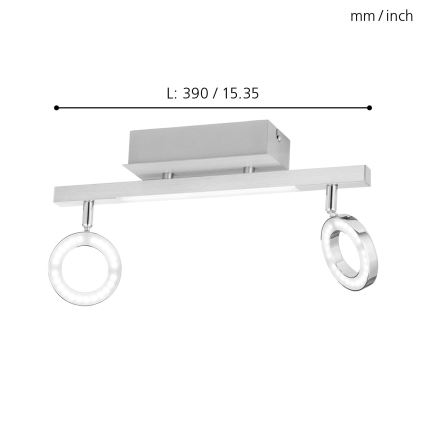 Eglo - Bodové svítidlo 2xLED/3,2W + LED/3,3/230V