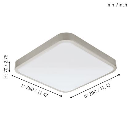 Eglo 96231 - LED koupelnové svítidlo MANILVA LED/16W/230V IP44