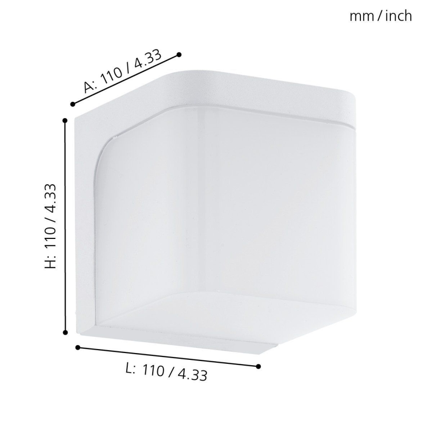 Eglo - LED Venkovní nástěnné svítidlo LED/4,9W/230V IP44