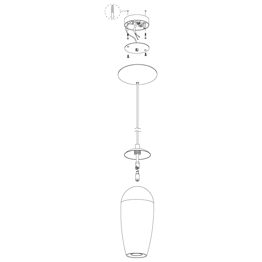Eglo - LED Lustr na lanku 1xG9/2,5W/230V