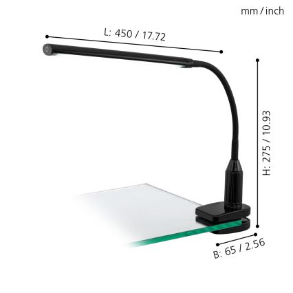 Eglo - LED Stmívatelná lampa s klipem LED/4,5W/230V