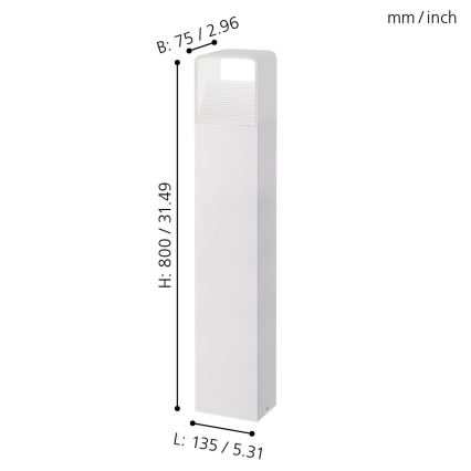 Eglo 96499 - LED Venkovní lampa DONINNI 1xLED/5W/230V IP44