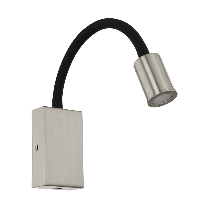 Eglo - LED Nástěnné bodové svítidlo s USB nabíječkou 1xLED/3,5W/230V matný chrom