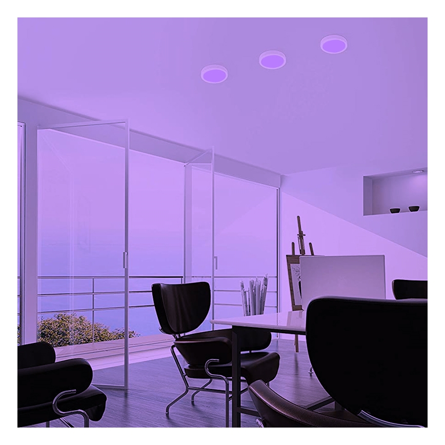 Eglo - LED RGBW Stmívatelné stropní svítidlo FUEVA-C LED/15,6W/230V Bluetooth