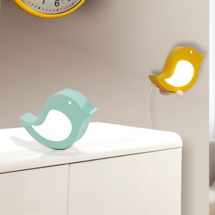 Eglo 96853 - LED Dětské nástěnné svítidlo SPARINO 1xLED/4,2W/230V zelená