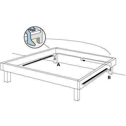 Eglo - SADA 2x LED Pásek se senzorem pohybu 2xLED/36x0,1W/230V 2,4m