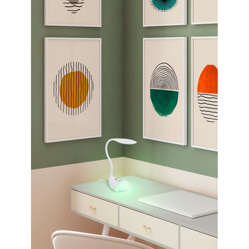 Eglo - LED Stmívatelná stolní lampa LED/2,2W+0,3W/230V RGB