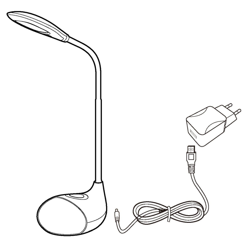 Eglo - LED Stmívatelná stolní lampa LED/2,2W+0,3W/230V RGB