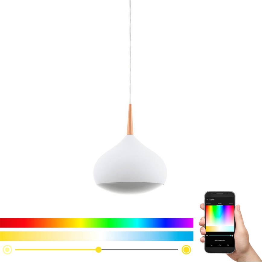 Eglo 97087 - LED RGBW Stmívatelné závěsné svítidlo COMBA-C LED/18W/230V