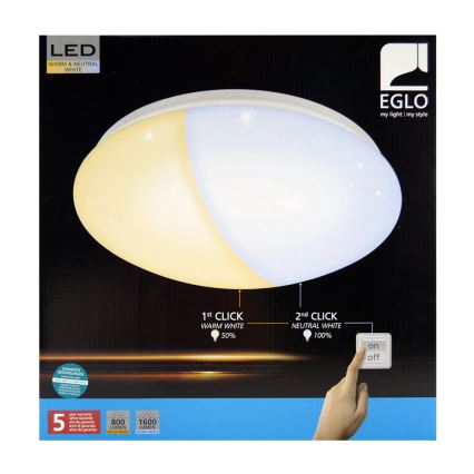 Eglo 97108 - LED Stropní svítidlo GIRON-RW 1xLED/18W/230V 2700K-4000K