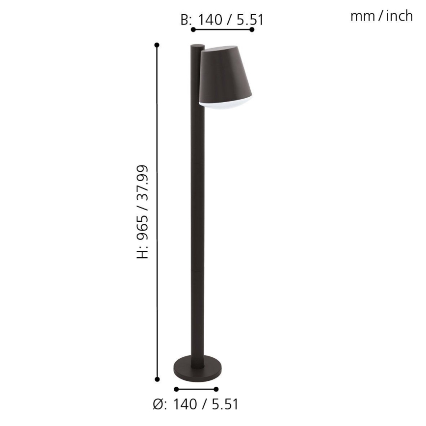 Eglo - Venkovní lampa 1xE27/10W/230V IP44