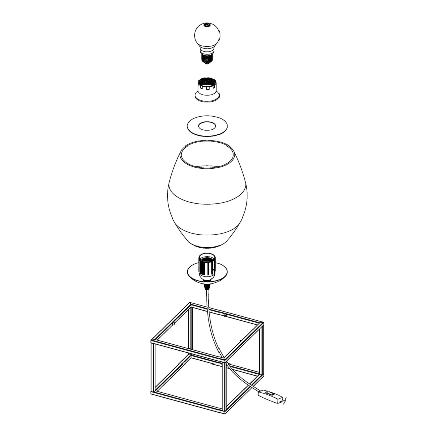 Eglo - Stolní lampa 1xE27/40W/230V