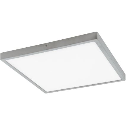 Eglo 97265 - LED Stropní svítidlo FUEVA 1 1xLED/25W/230V stříbrná hranatý