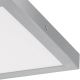 Eglo 97265 - LED Stropní svítidlo FUEVA 1 1xLED/25W/230V stříbrná hranatý
