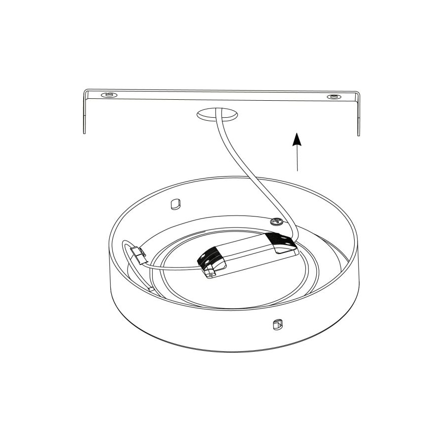 Eglo - LED Stropní svítidlo 1xLED/25W/230V stříbrná kulatý 4000K