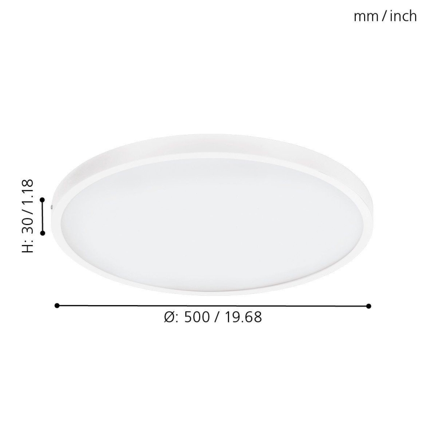 Eglo - LED Stmívatelné stropní svítidlo 1xLED/25W/230V 3000K pr. 50 cm