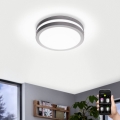 Eglo 97299 - LED Stmívatelné koupelnové stropní svítidlo LOCANA-C LED/14W šedá IP44